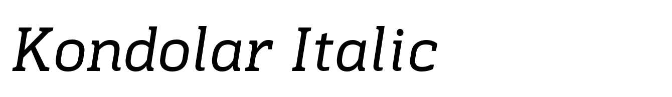 Kondolar Italic